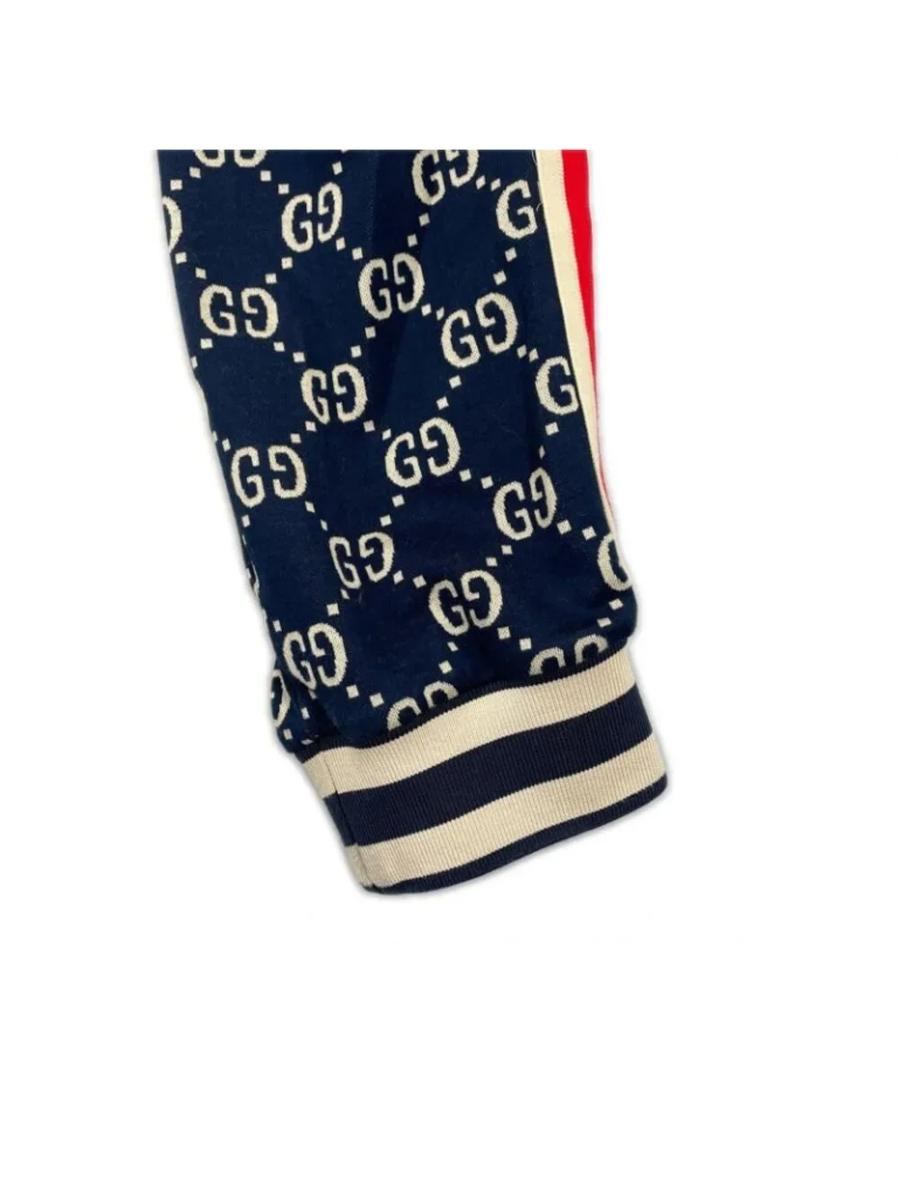 Gucci Technical Jersey GG Pattern SS Jogger Pants Cotton Navy